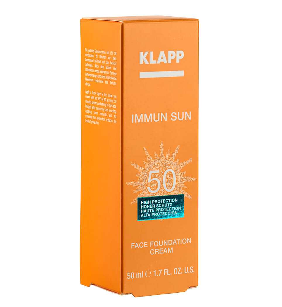 Крем для лица spf 50 какой лучше. Klapp Immun Sun SPF 50. Солнцезащитный крем Klapp СПФ 50. Klapp крем Immun Sun face Foundation SPF 50. Klapp spf50 с тональным эффектом.