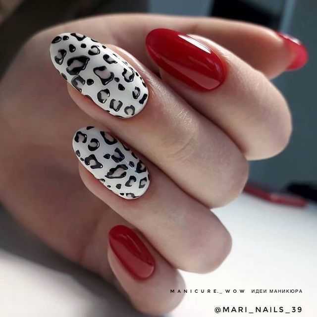 Леопардовый маникюр – фото леопардовых ногтей с принтом-рисунком