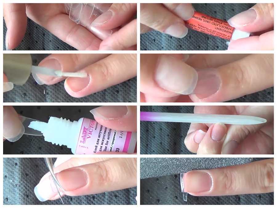 Накладные ногти- приклеивание и снятие в домашних условиях
