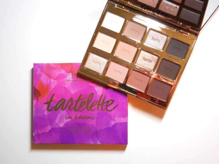 Tarte tartelette in bloom palette review - coffee & makeup